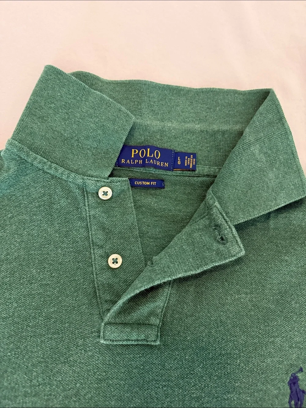Polo by Ralph Lauren Men's Green Polo Shirt